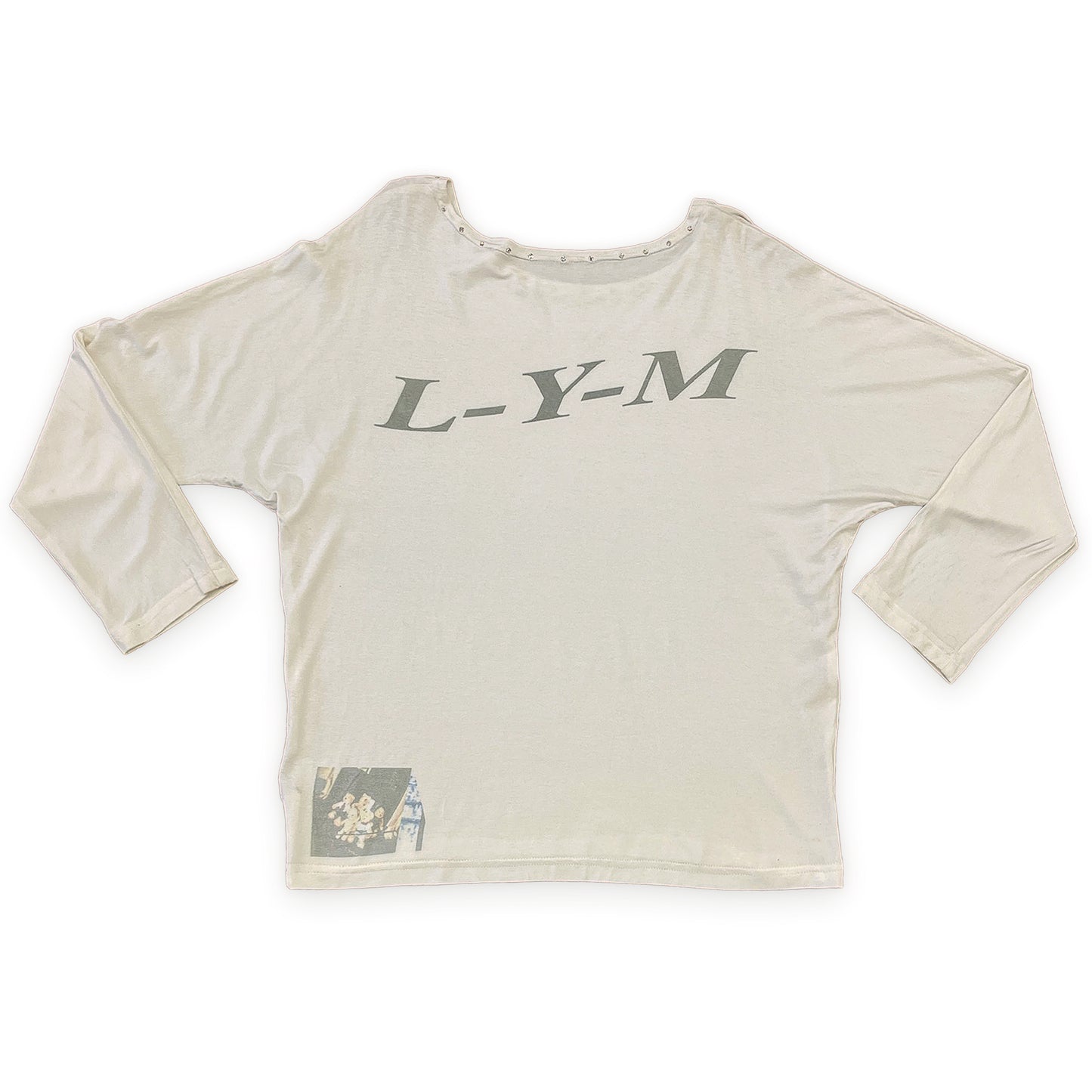Washed Studded Long Sleeve